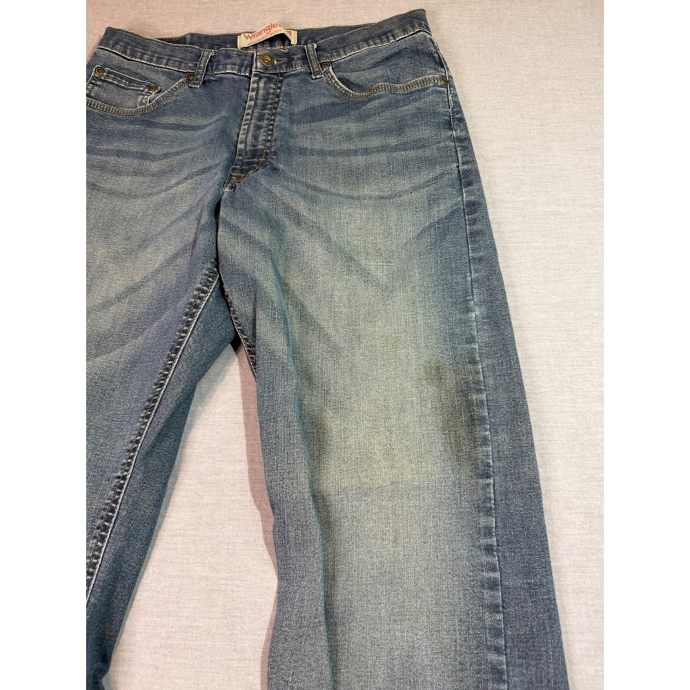 Wrangler Relaxed Boot Jeans Womens 32x32 Blue Excellent Stretch Flex Denim - Picture 10 of 10
